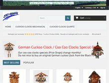 Tablet Screenshot of cuckoo-clocks-online.com